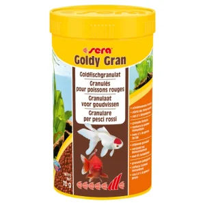 Heißes Angebot Sera Goldy Goldfish Gran Nature, Hauptfutter-Granulat, 250 ml